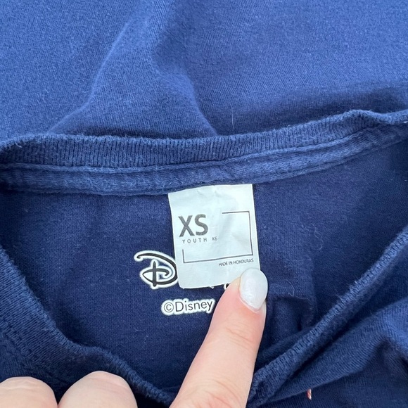 Disney Y2K Phineas and Ferb Cartoon Graphic Print Navy T-Shirt XS Youth - Picture 4 of 6